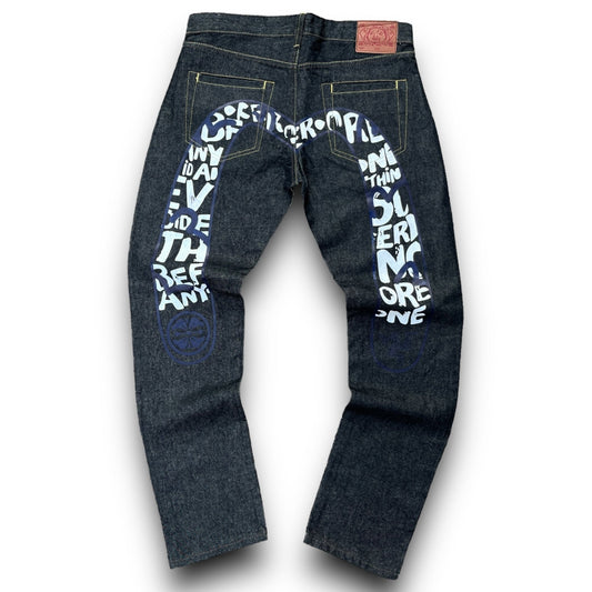 Evisu Daicock Embroidered Jeans (L) - Roogsvintage