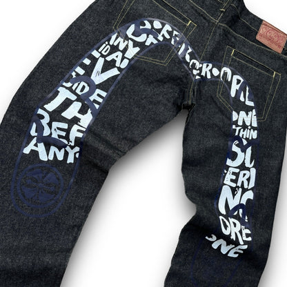 Evisu Daicock Embroidered Jeans (L) - Roogsvintage