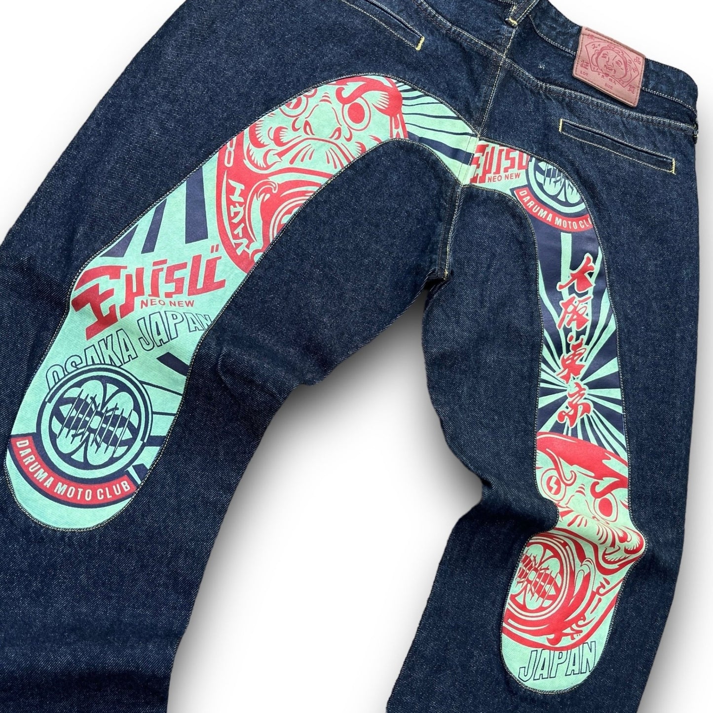 Evisu Daicock Embroidered Jeans (L) - Roogsvintage