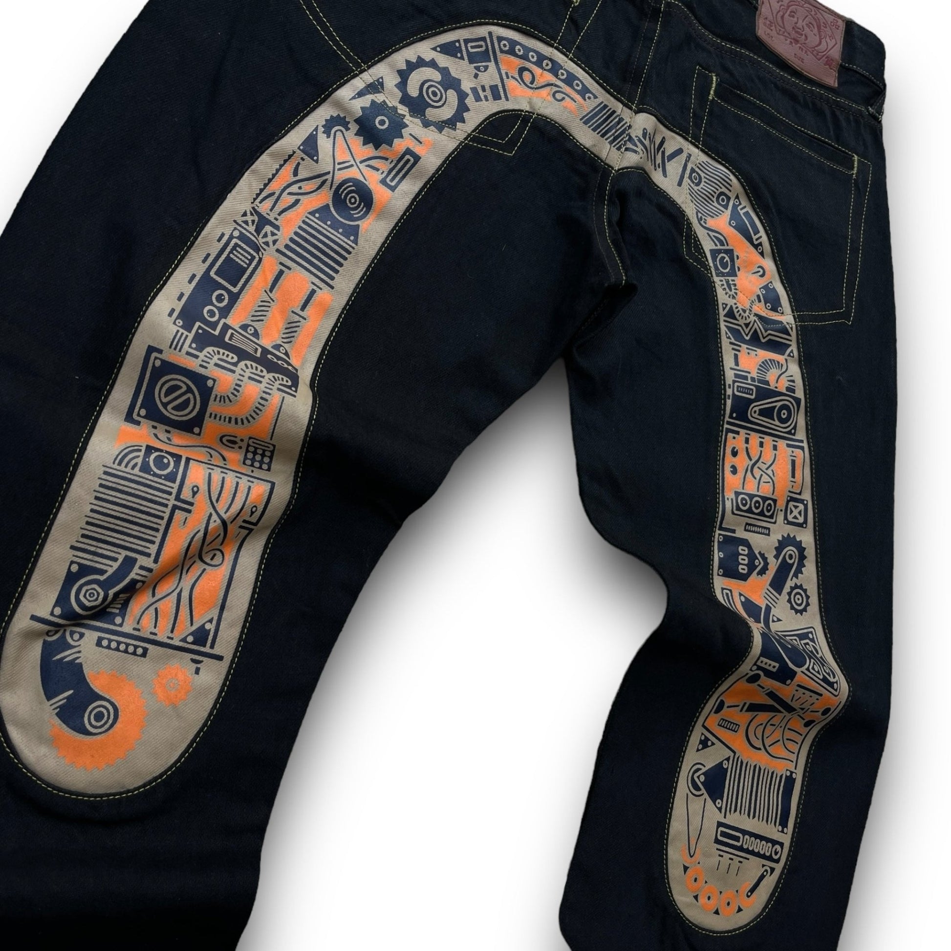 Evisu Daicock Embroidered Jeans (M) - Roogsvintage