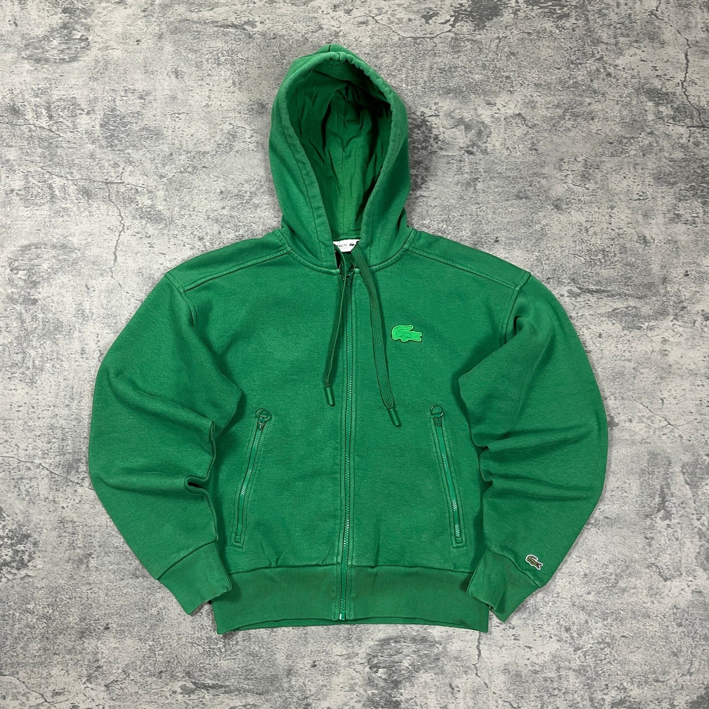 Lacoste Zipper Hoodie (S) - Roogsvintage