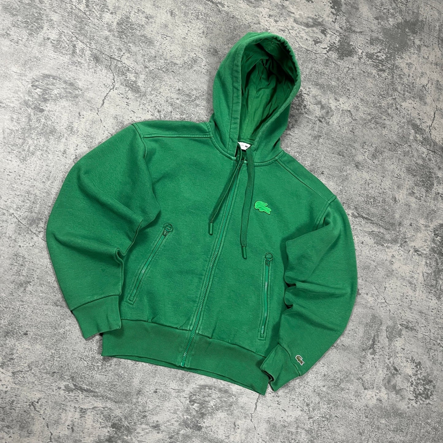 Lacoste Zipper Hoodie (S) - Roogsvintage