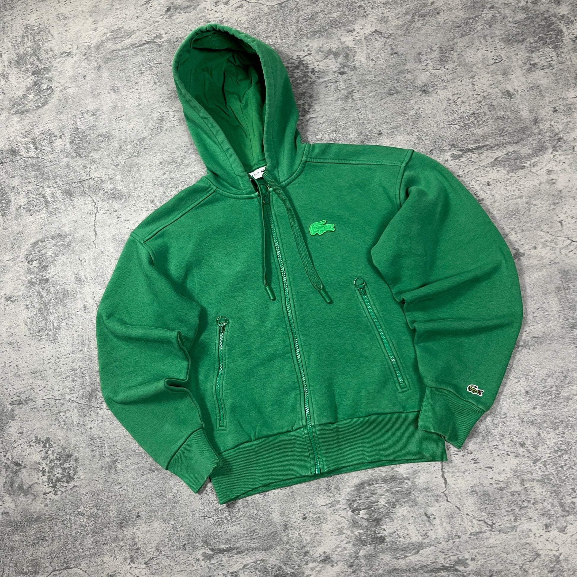 Lacoste Zipper Hoodie (S) - Roogsvintage