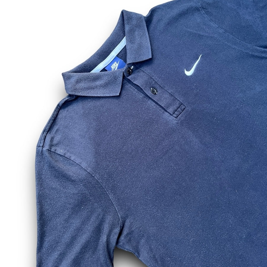 Nike Poloshirt (M) Schwarz - Roogsvintage