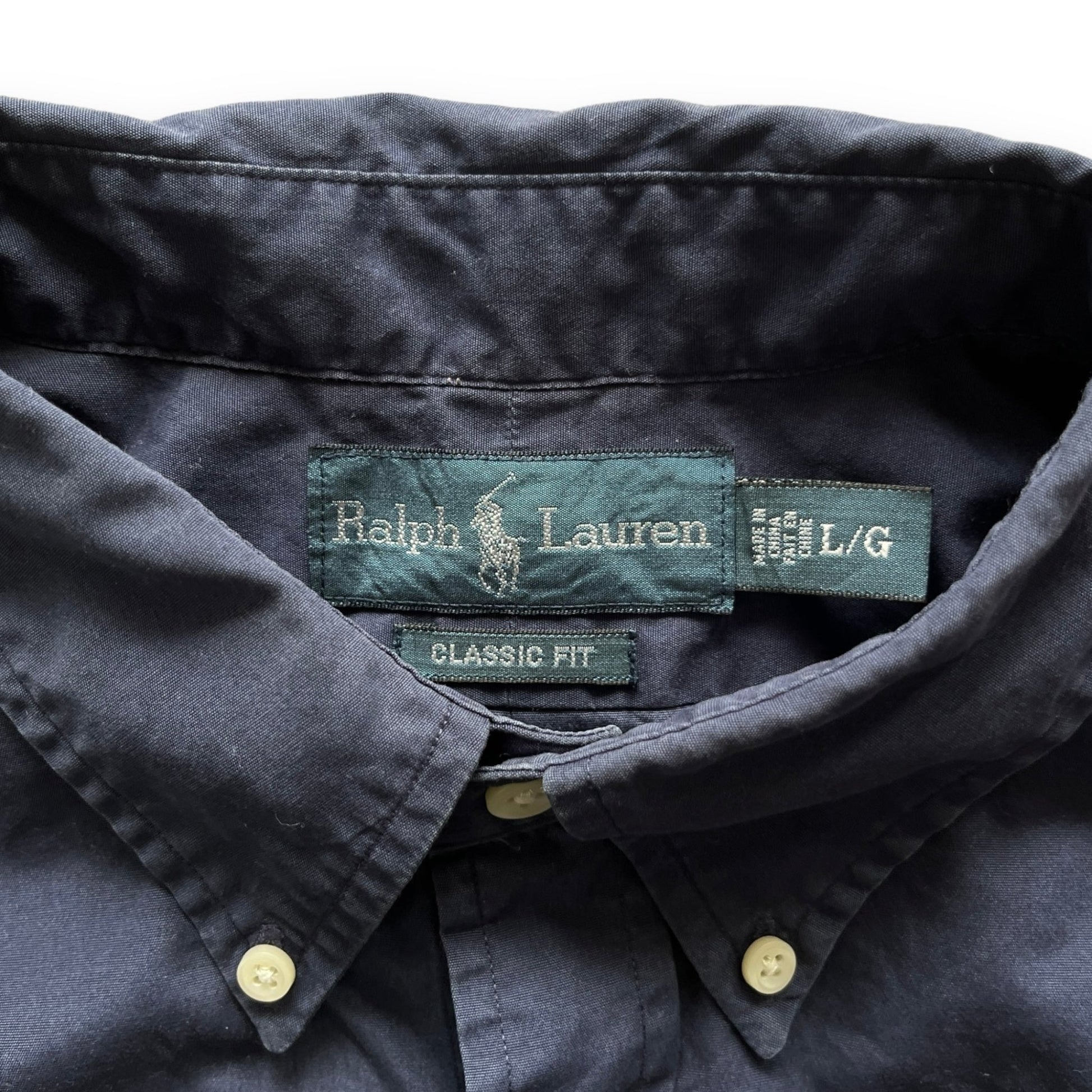 Ralph Lauren Hemd (L) Marineblau - Roogsvintage