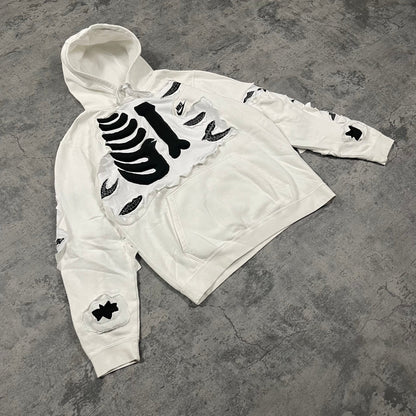 Reworked Nike Hoodie Bones (M) - Roogsvintage