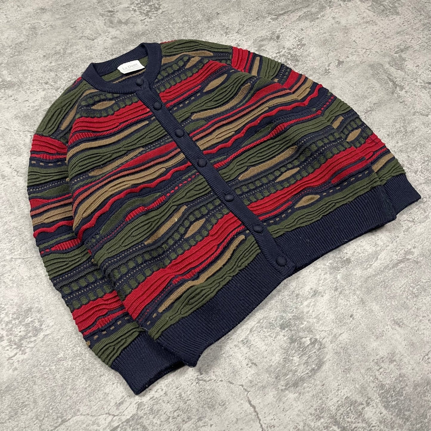 Vintage Coogi Style Strickpullover Damen (L) - Roogsvintage