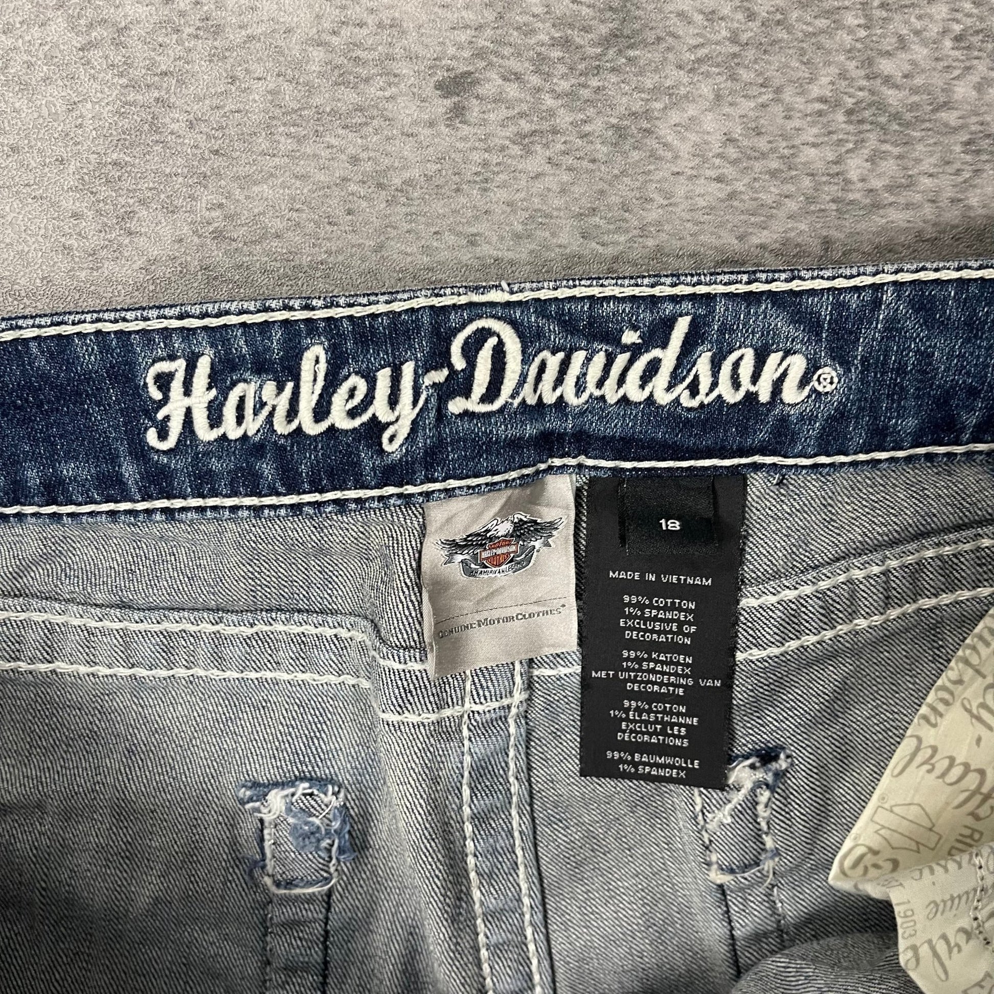 Vintage Harley Davidson Relaxed Fit Jeans Damen (L) - Roogsvintage