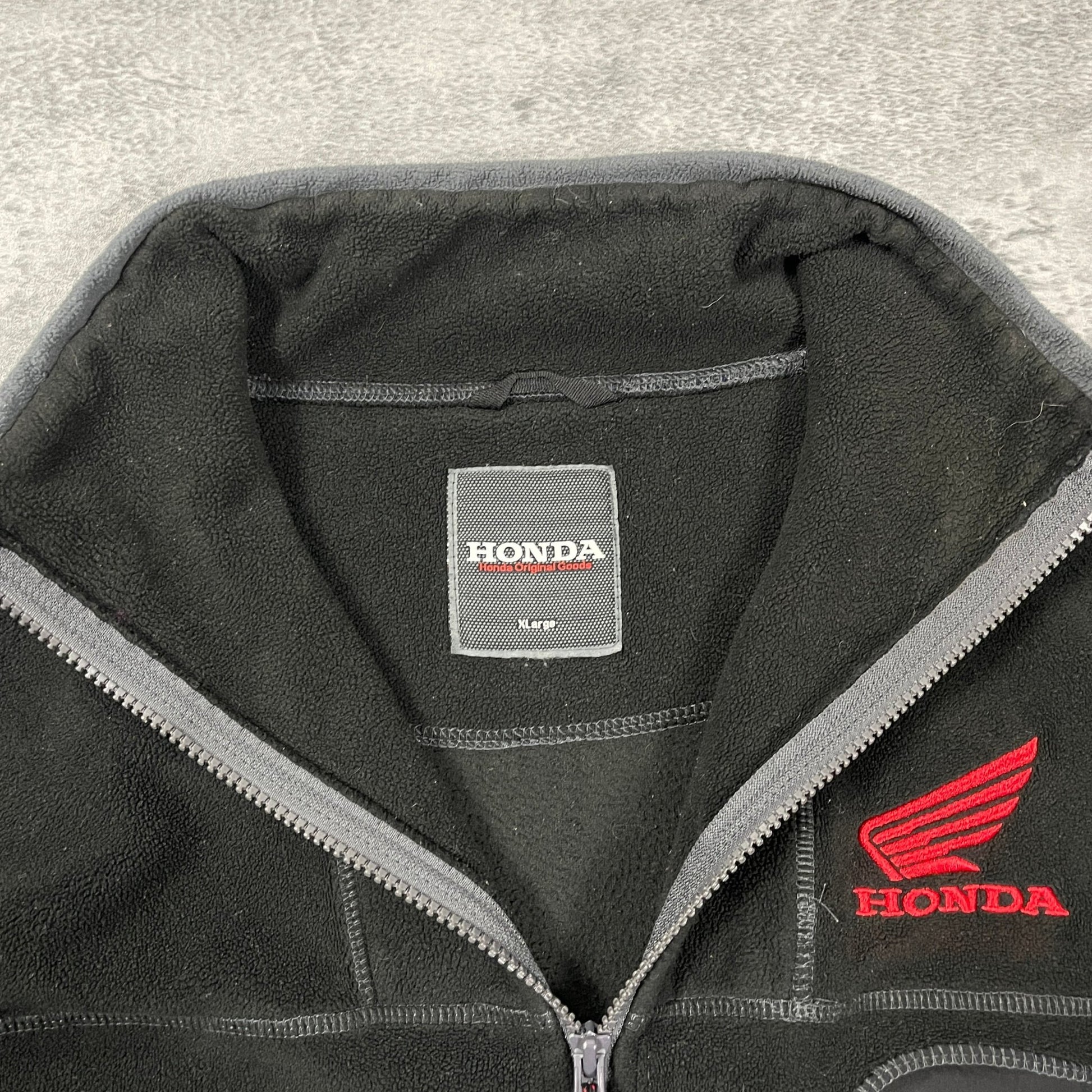 Vintage Honda Fleece Zipper Sweater (XL) - Roogsvintage